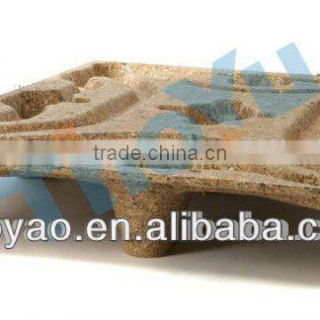Low price Hydraulic Wood Sawdust Tray Making Machine used for container load