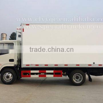 Dongfeng DFAC 3 TON Mini Refrigeration Unit 4x2 Food Refrigerator Van Truck for Sale