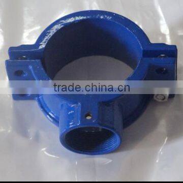 Ductile iron saddle for PE/PVC pipe maroc type