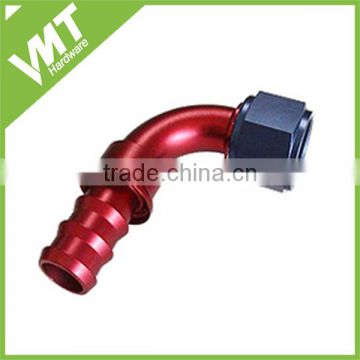 VMT 10 AN 90 Degree Fitting Blue PUSH LOCK HOSE ENDS