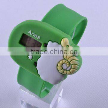 kids silicone slap digital watches