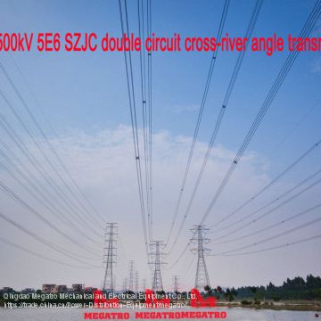 MEGATRO 500kV 5E6 SZJC double circuit cross-river angle transmission tower