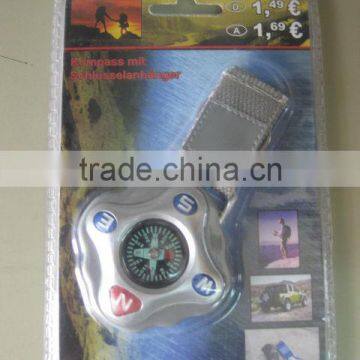 COMPASS WITH KEYRING