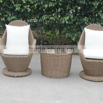 Leisure Rattan Cafe Furniture Garden Coffee Table And Chair photo-2