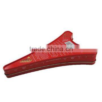 Red France Eiffel Tower Shape Chocolate Tin Box photo-3