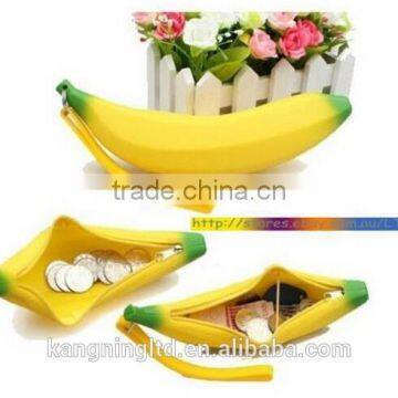 Banana Shaped Silicone Coin Purse&Silicone Clip Purse&Silicone Stocking Filler photo-3