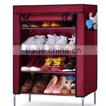 5 Tiers Shoe Rack 20 Pairs Non-woven Fabric Shoe Tower Organizer Cabinet photo-4