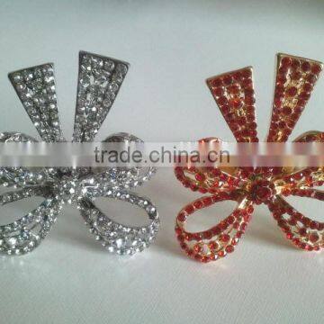 Rhinestones Metal Alloy Bowknot Napkin Ring
