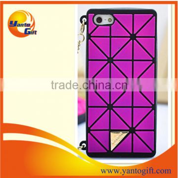 hot sell silicone case for iphone5/5s/4s fashion tartan design