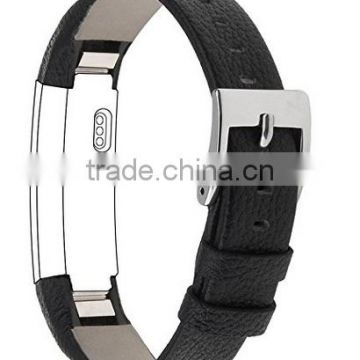 Leather Replacement Strap for Fitbit Alta Bands Black