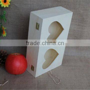 FSC Carved Decorative Fancy Wooden Candy Storage Boxes With Heart Window for Christmas Gift photo-3
