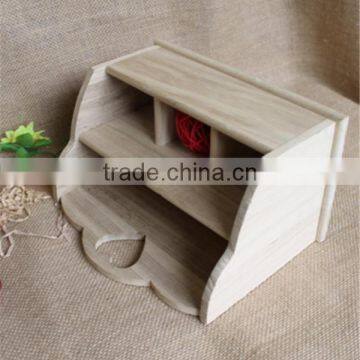 Natural Color Office Wall Hanging Wooden Paper Holder Wholesale photo-3