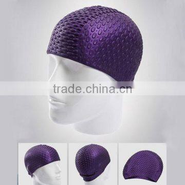 Hot! Fashionable silicone swimming cap for long hair