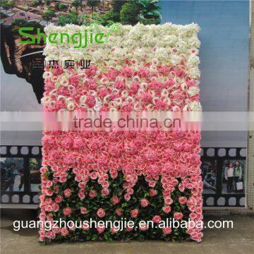 SJLJ01136 hand make artificial flower wall as wedding decoration backdrop