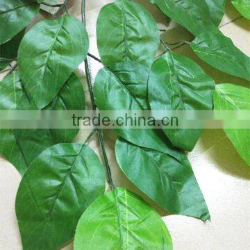 CHY070909 high quality green garden decorative artificial apple tree leaf