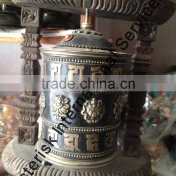 Copper Tibetan Prayer Wheel Handmade in Nepal photo-3