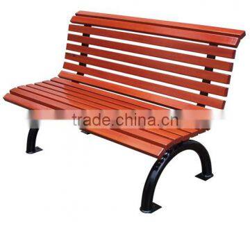 Outdoor Wooden Public Seating Bench photo-3