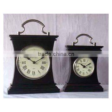 antique wood table clock, decorative table clock, fancy table clock
