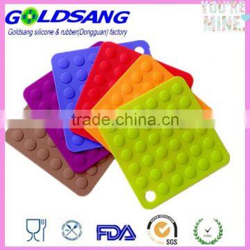 Square Silicone Non Slip Cup Pot Holder Insulated Mat Table Coaster photo-4