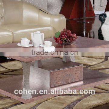 Cohen Furniture Crocodile pu MDF Cabinet Coffee Center Table photo-2