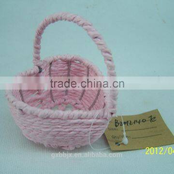 Handmade Woven Heart-shaped Storage Basket photo-2