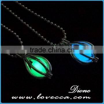 New Arrival Water Drop Glow in the Dark Luminous Necklace Locket Pendant Wholesale photo-4