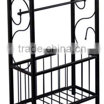 RH-4625 New MDF Top Gramercy Scroll Design Bathroom Metal Table photo-2