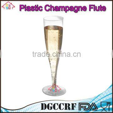 NBRSC Promotional Disposable Hard Plastic Champagne Flutes Party Wine Glasses Cups photo-2