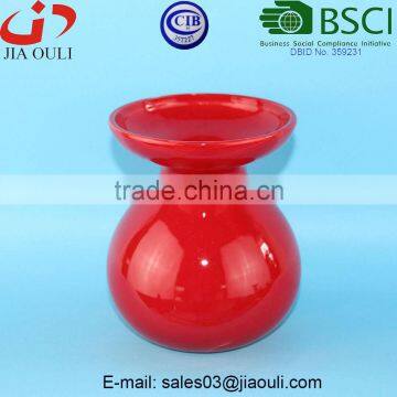 BSCI Certificate Factory red ceramic vase, vases for wedding centerpieces