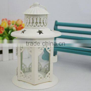Outdoor Decorative House Style OEM Metal Lantern Candle Holders photo-2