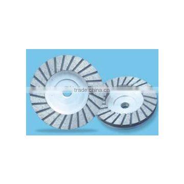 Aluminum-body turbo grinding wheel