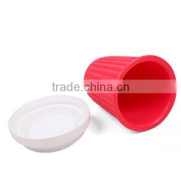 FDA silicone 350ml fashion coffee mugs