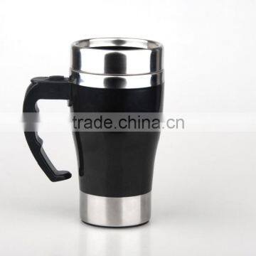 Promotional self stirring mugs with batteries stainless steel coffee mug LS Eplus