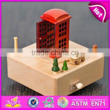 Customize Children Cartoon Toys Wooden Modern Music Box W07B052 photo-4
