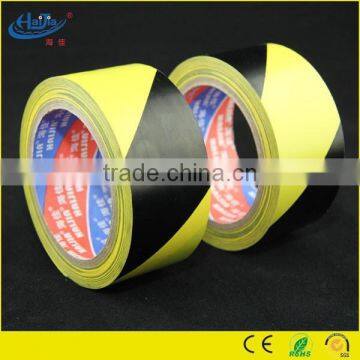 Black and Yellow color PVC warning tape