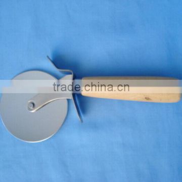 Stainless Steel Pizza Cutter with wooden handle,professional quality