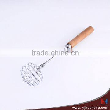 Wooden Handle Spring Egg Beater photo-2