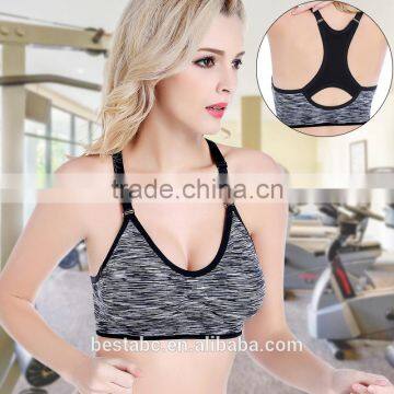 Breathable Sport Bra Women Nylon/Polyester/Spandex Material Cheap Wholesale Sports Bra photo-2