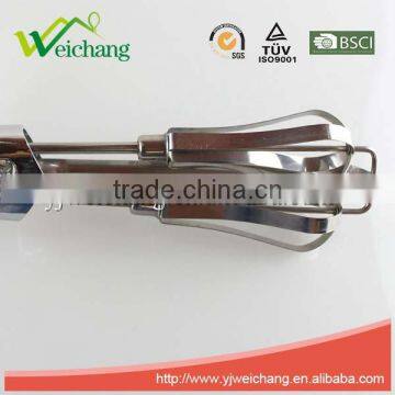 WCE334 Stainless Steel Easy-to-use Rotary Egg Beater Whisk With White Handle photo-3
