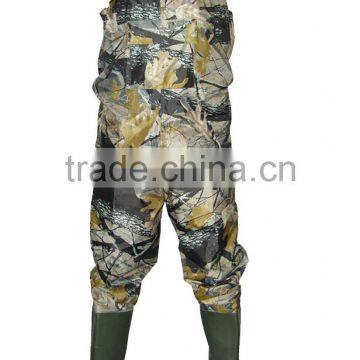 70D nylon pvc coating fishing camo chest waders