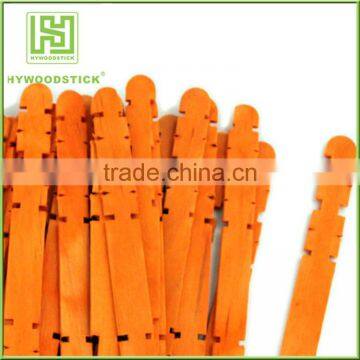 Orange Grooved Craft Sticks