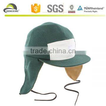 100% Wool High Qulit 5 Panel Caps With Woven Label photo-3