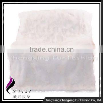 CX-D-125 100% Natural Real Patchwork Fox Fur Wholesale Fox Fur Carpet Rug photo-3