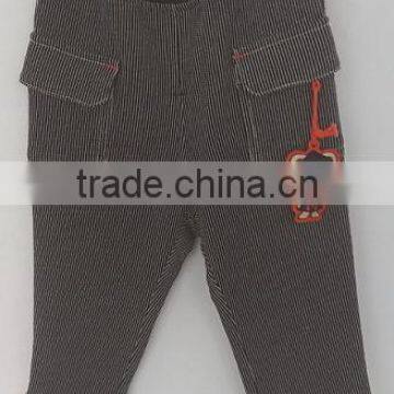2016 Korean Stlye Baby Boys Knit Embroidered Colorful Pants for Autumn