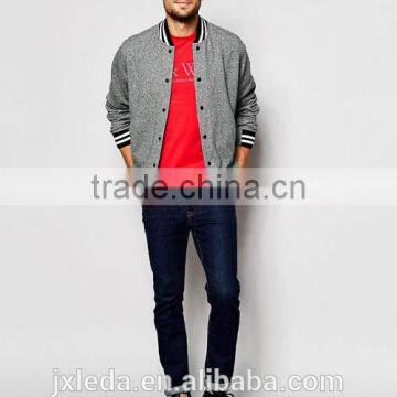 Men Zip up Plain Varsity Sweatshirt Jacket Custom, Spring / Autumn Apperel OEM Supplier photo-4