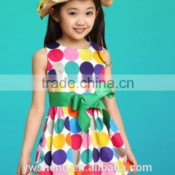 2016 wholesale baby girl summer party wear dress