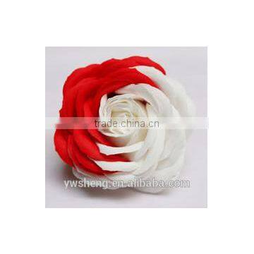 Wholesale Colorful big rose flower two - tone rose diy artificial soap flower