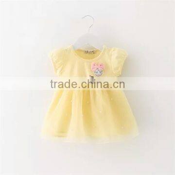 Cute Puffy Girl Casual Dress Smile Face Girl Fancy Frocks photo-2