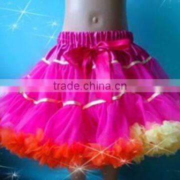 2014 Spring New Sweet Charming Baby Kids Girls Fluffy Dance Wear Pettiskirts Cute Chiffon Tutu Princess Skirts photo-3