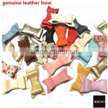 Leather Bows 2.5 inches - Leather Bow, Leather Hair Accessories, Leather Hair bow, Leather Bow Clip, Leather Bows